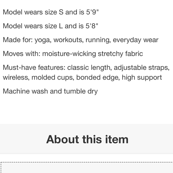 All in motion sports bra in Medium - Picture 7 of 7